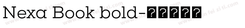 Nexa Book bold字体转换